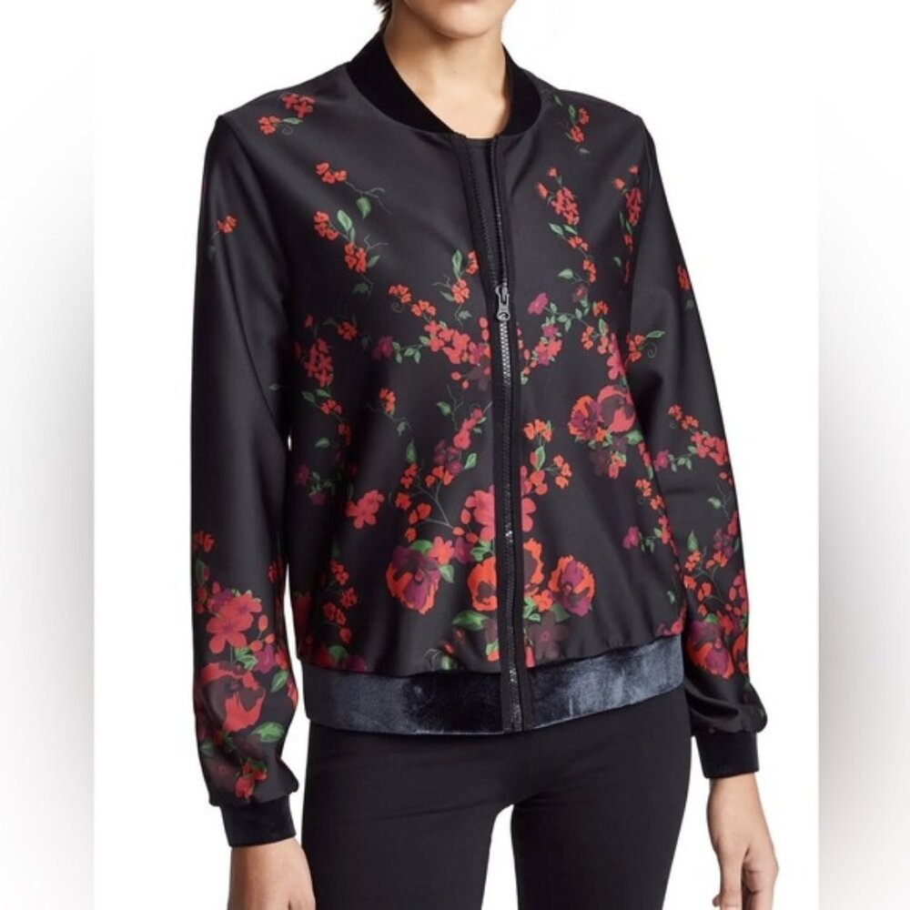 Ultracor stealth botanica floral print bomber jacket